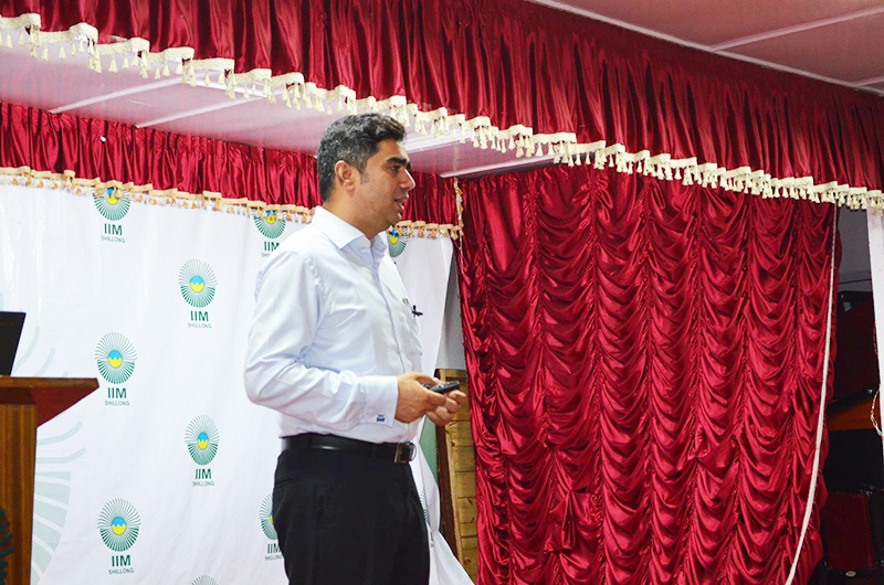 Dr. Mitez Sheth with students of IIM Shillong