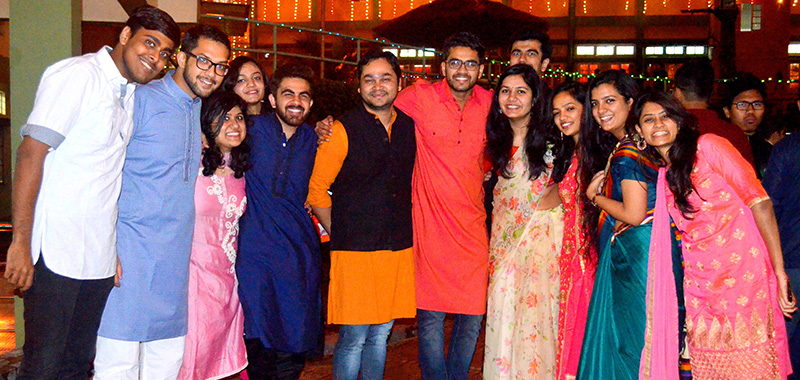 Scintillating faces on Diwali